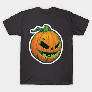 Happy Pumpkin Smiley, Halloween Pumpkin Face Smile T-Shirt